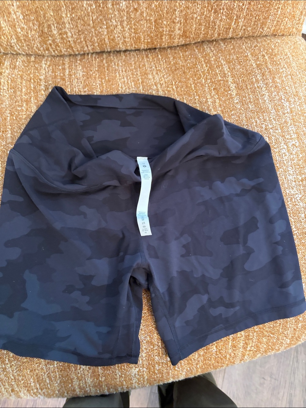 Black Camo Athletic Shorts